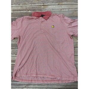 MASTERS COLLECTION Augusta National Men XL Fairway Stripe Cotton POLO Shirt